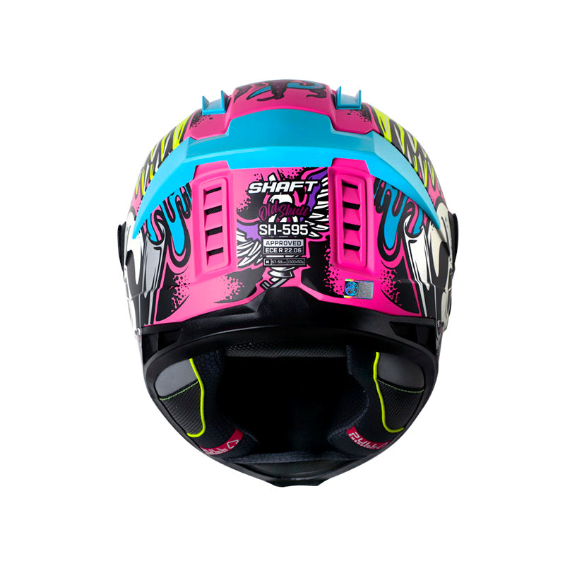 Casco SHAFT SH-595 OLD SKULL M FUCSIA/MORADO UN 1 · vista adicional