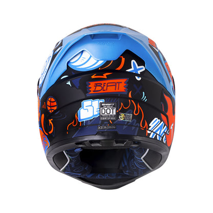 Casco SHAFT SH-502SP BEAT, NEGRO/NARANJA NEGRO · vista adicional