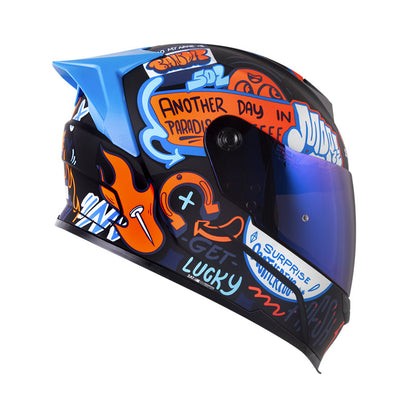Casco SHAFT SH-502SP BEAT, NEGRO/NARANJA NEGRO · vista adicional