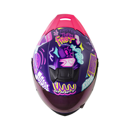 Casco SHAFT SH-502SP BEAT, MORADO/MR · vista adicional