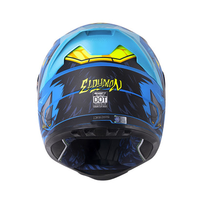 Casco SHAFT SH-502SP ELDYMON, AZUL/AM.NEGRO · vista adicional