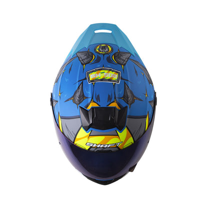 Casco SHAFT SH-502SP ELDYMON, AZUL/AM.NEGRO · vista adicional