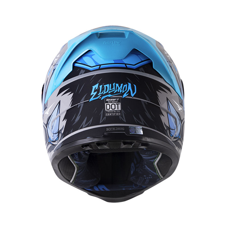 Casco SHAFT SH-502SP ELDYMON, GRIS/AZUL · vista adicional