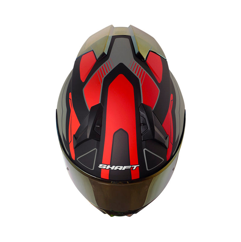 Casco SHAFT SH-560 EVO CHAOS L BLK/RED MATE · vista adicional