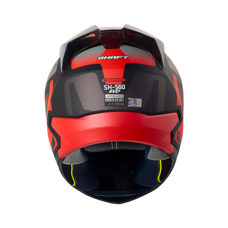 Casco SHAFT SH-560 EVO CHAOS L BLK/RED MATE · vista adicional