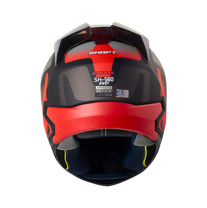 Casco SHAFT SH-560 EVO CHAOS L BLK/RED MATE · vista adicional
