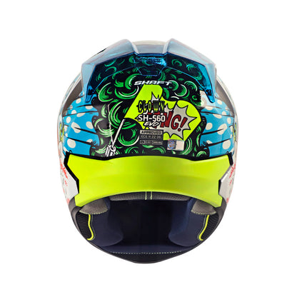 Casco SHAFT SH-560 EVO CLOWN L BLANCO.PR/AZUL · vista adicional