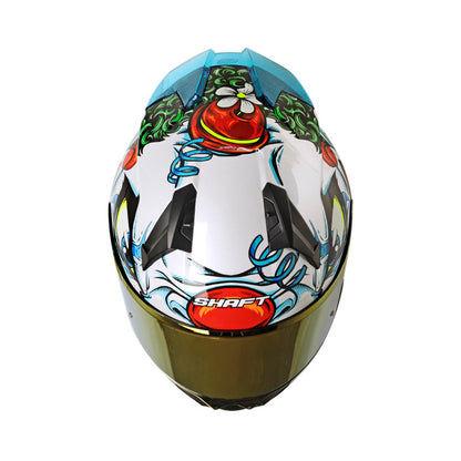 Casco SHAFT SH-560 EVO CLOWN L BLANCO.PR/AZUL · vista adicional