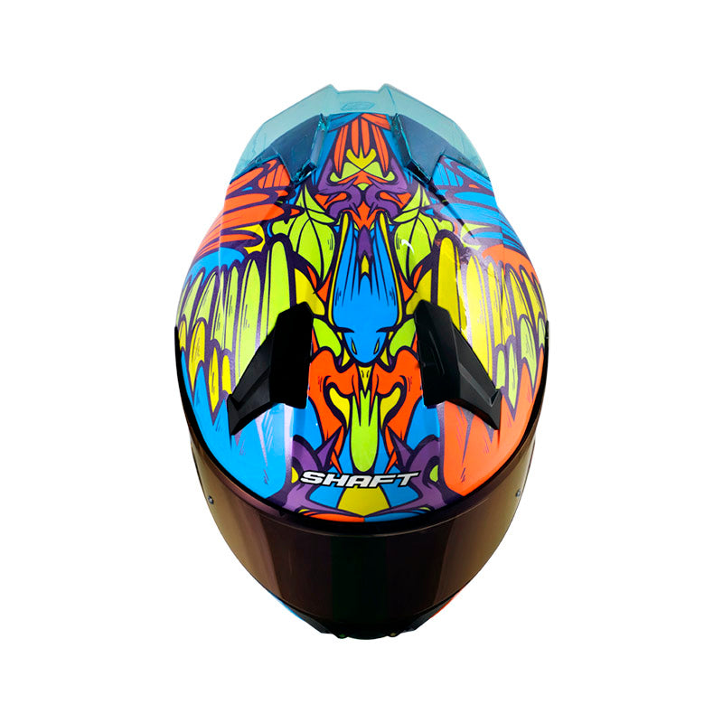 Casco SHAFT SH-560 EVO FLY L MORADO/AZUL · vista adicional
