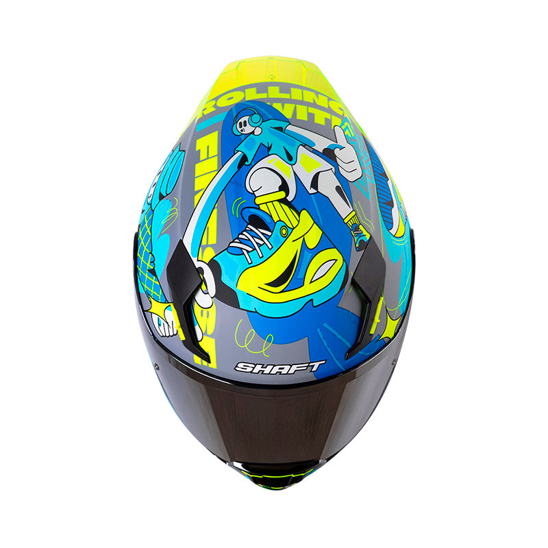 Casco SHAFT SH-562R FAST FOOT L GRIS/AZUL UN 1 · vista adicional