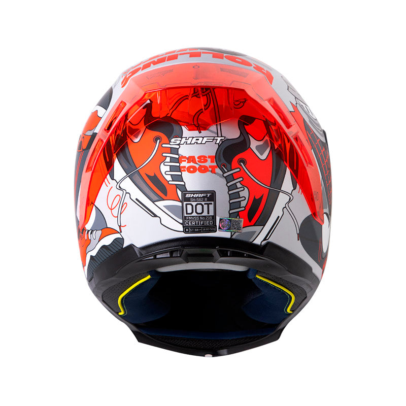 Casco SHAFT SH-562R FAST FOOT L GRIS/ROJO UN 1 · vista adicional