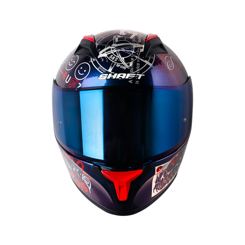 Casco SHAFT SH-582SP EVO RANDAMU L CAMA/ROJO · vista adicional