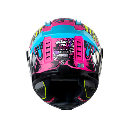 Casco SHAFT SH-595 OLD SKULL M FUCSIA/MORADO UN 1 · vista adicional