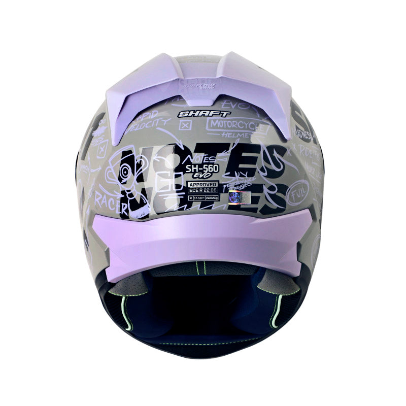 Casco SHAFT NOTES M GREY/LIG/PURPLE BRILLO UN 1 · vista adicional