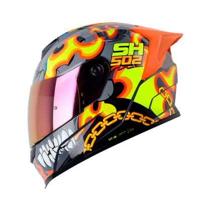 Casco SHAFT SH-502SP FIRE-BOY, GRE/NEO/ORANGE BRILL