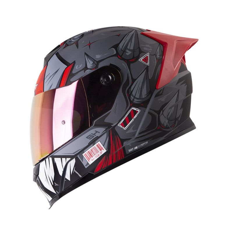 Casco SHAFT SH-502SP ELDYMON, GRIS.OS/ROJO