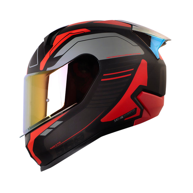 Casco SHAFT SH-560 EVO CHAOS L BLK/RED MATE