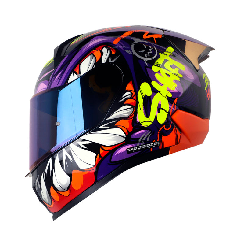 Casco SHAFT MENFIS S PURPLE BRILLO UN 1