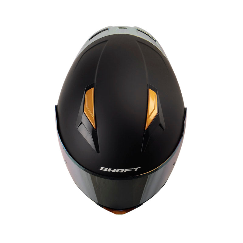Casco SHAFT SH-582SP EVO SOLID NEGRO/N7, vista superior