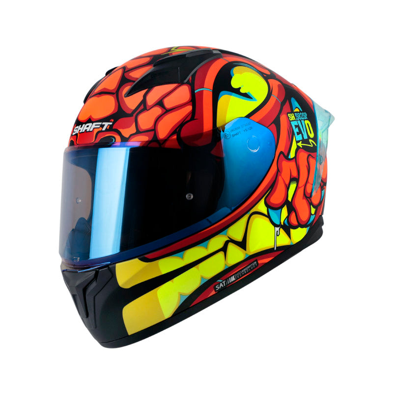 Casco SHAFT DRAKARYS naranja mate, vista 1