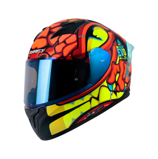 Casco SHAFT DRAKARYS naranja mate, vista 1