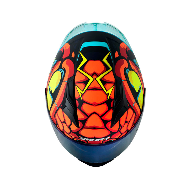 Casco SHAFT DRAKARYS naranja mate, vista 2