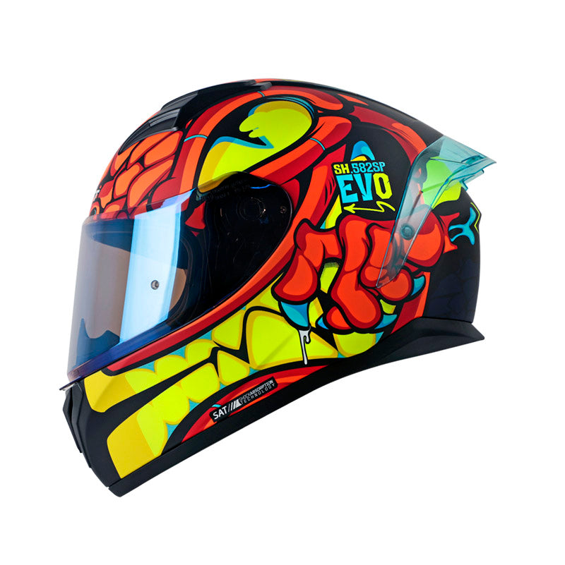 Casco SHAFT DRAKARYS naranja mate, vista 5