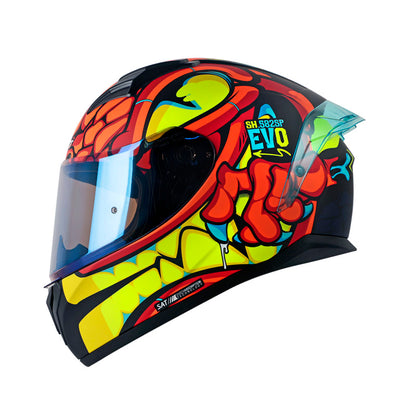 Casco SHAFT DRAKARYS naranja mate, vista 5